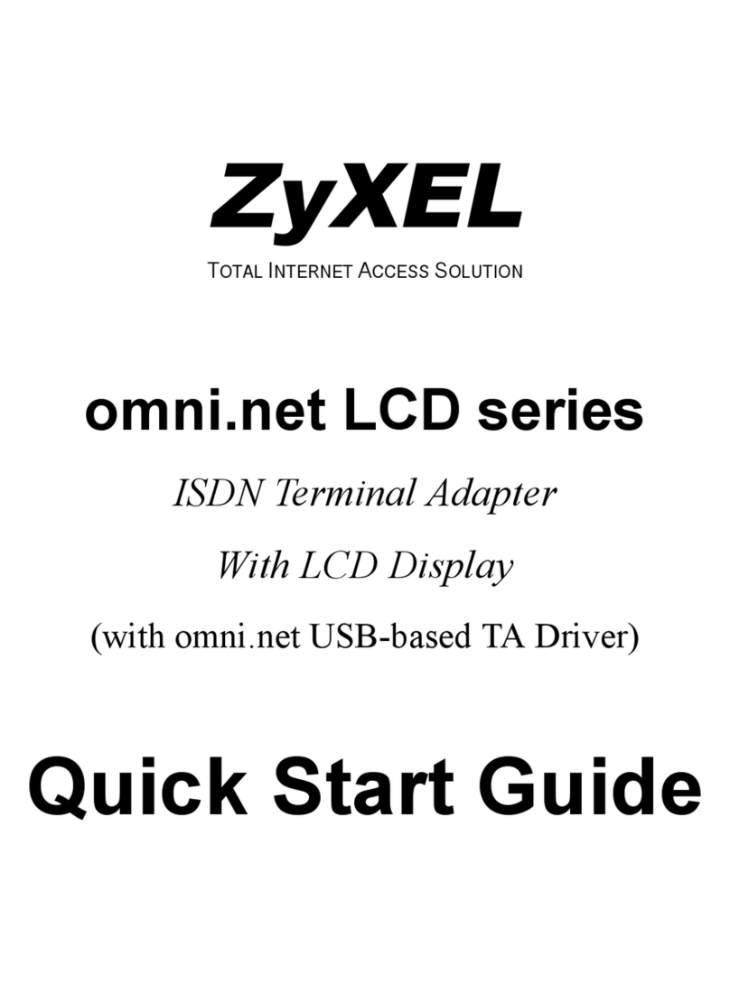 ZyXEL Communications omni.net LCD series quick start guide