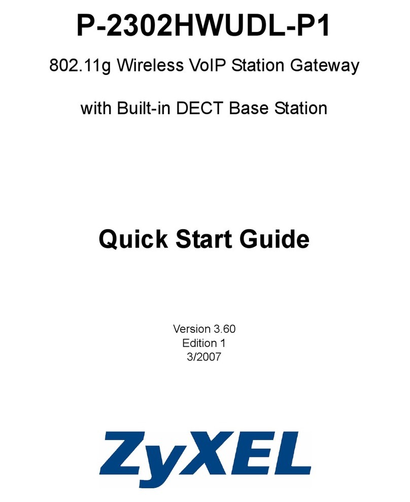 ZyXEL Communications P-2302HWUDL-P1 Series quick start guide