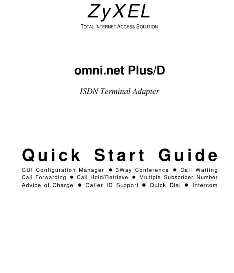 ZyXEL Communications omni.net D User manual ZyXEL Communications omni.net D User manual