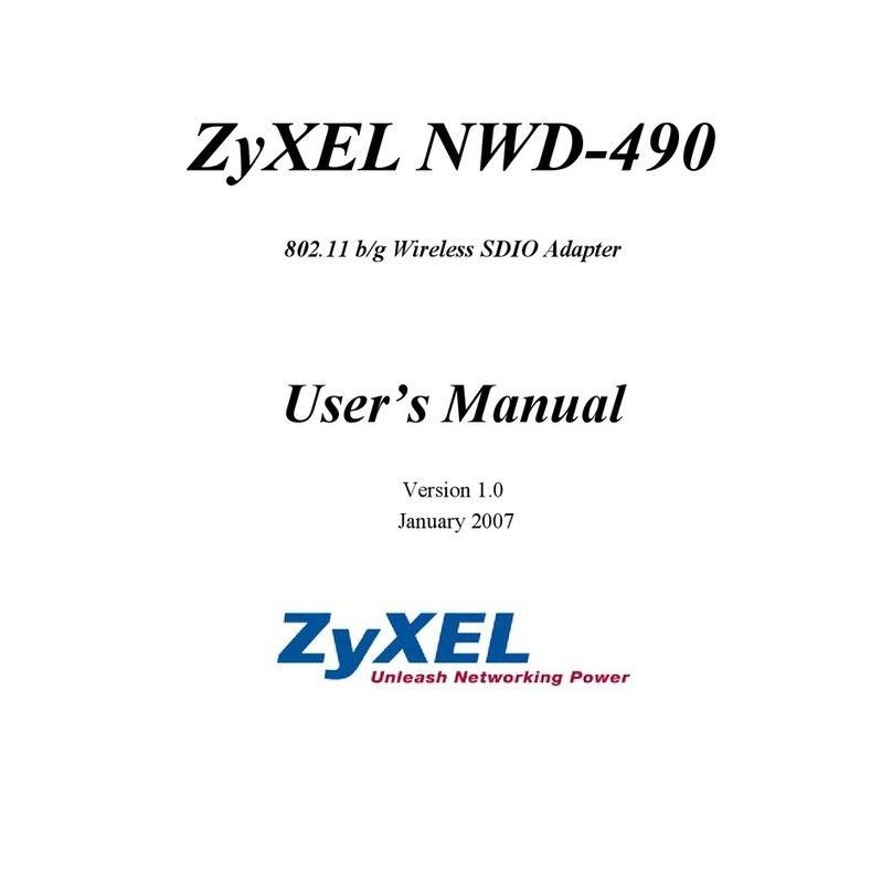 ZyXEL Communications NWD-490 user manual ZyXEL Communications NWD-490 user manual