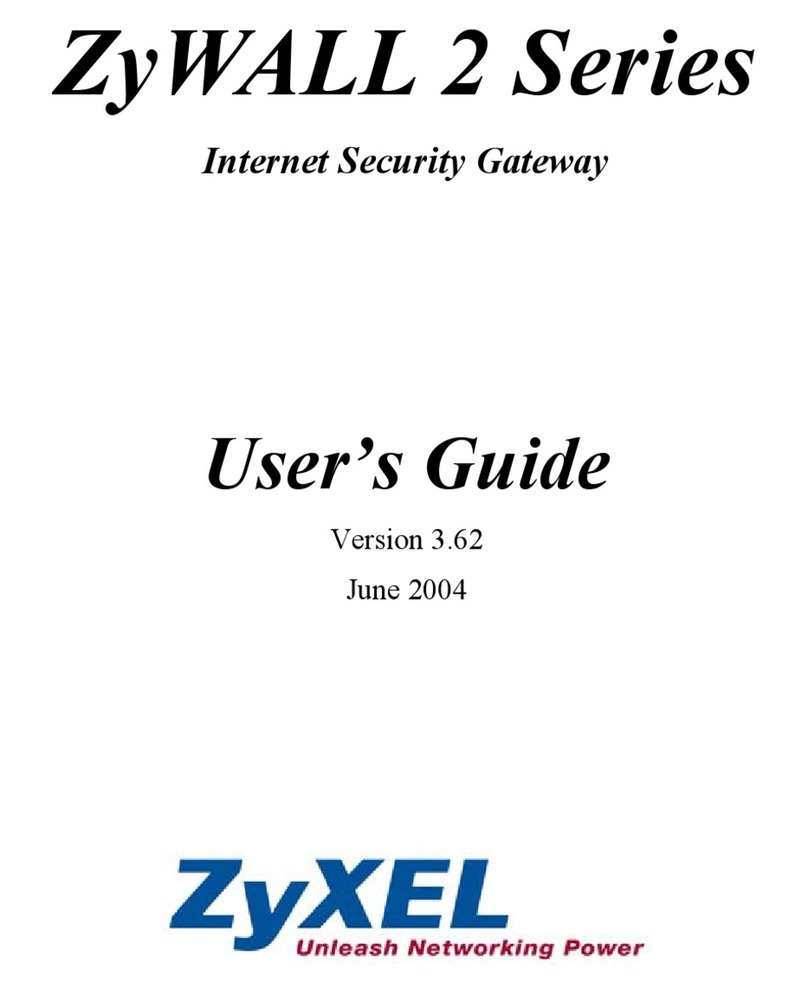 ZyXEL Communications ADSL 2+ Security Gateway user guide