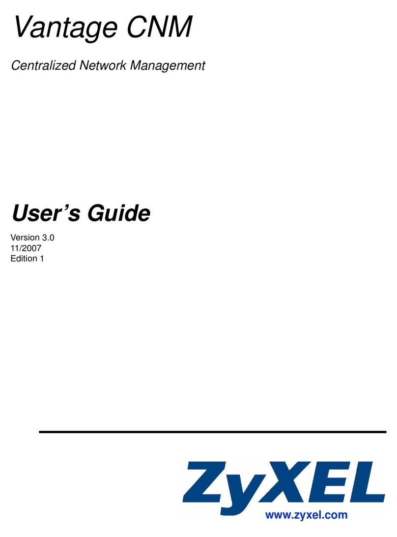 ZyXEL Communications Centralized Network Management Vantage CNM user guide