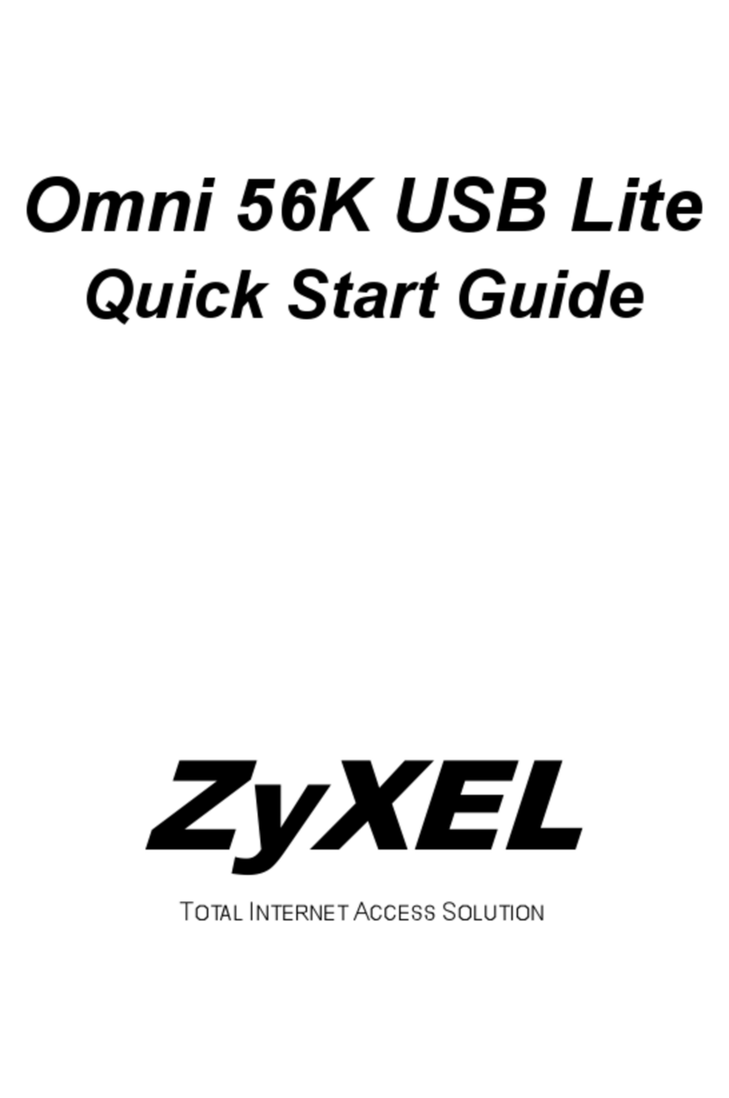ZyXEL Communications Omni 56K User manual