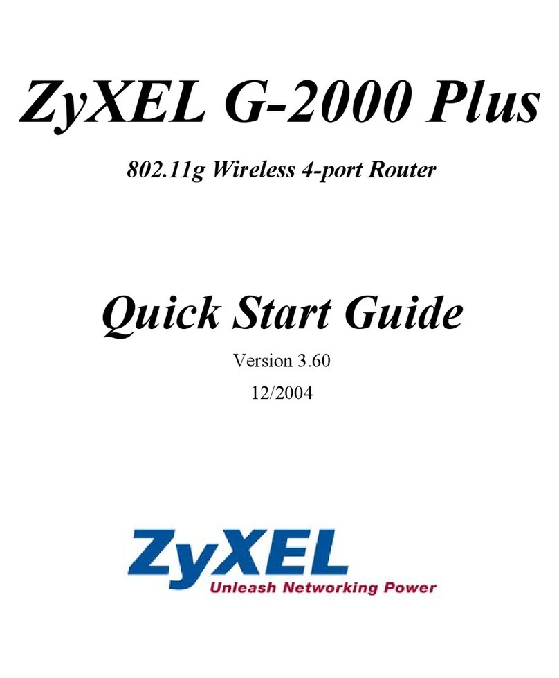 ZyXEL Communications Bridge/Router G-2000s User manual ZyXEL Communications Bridge/Router G-2000s User manual