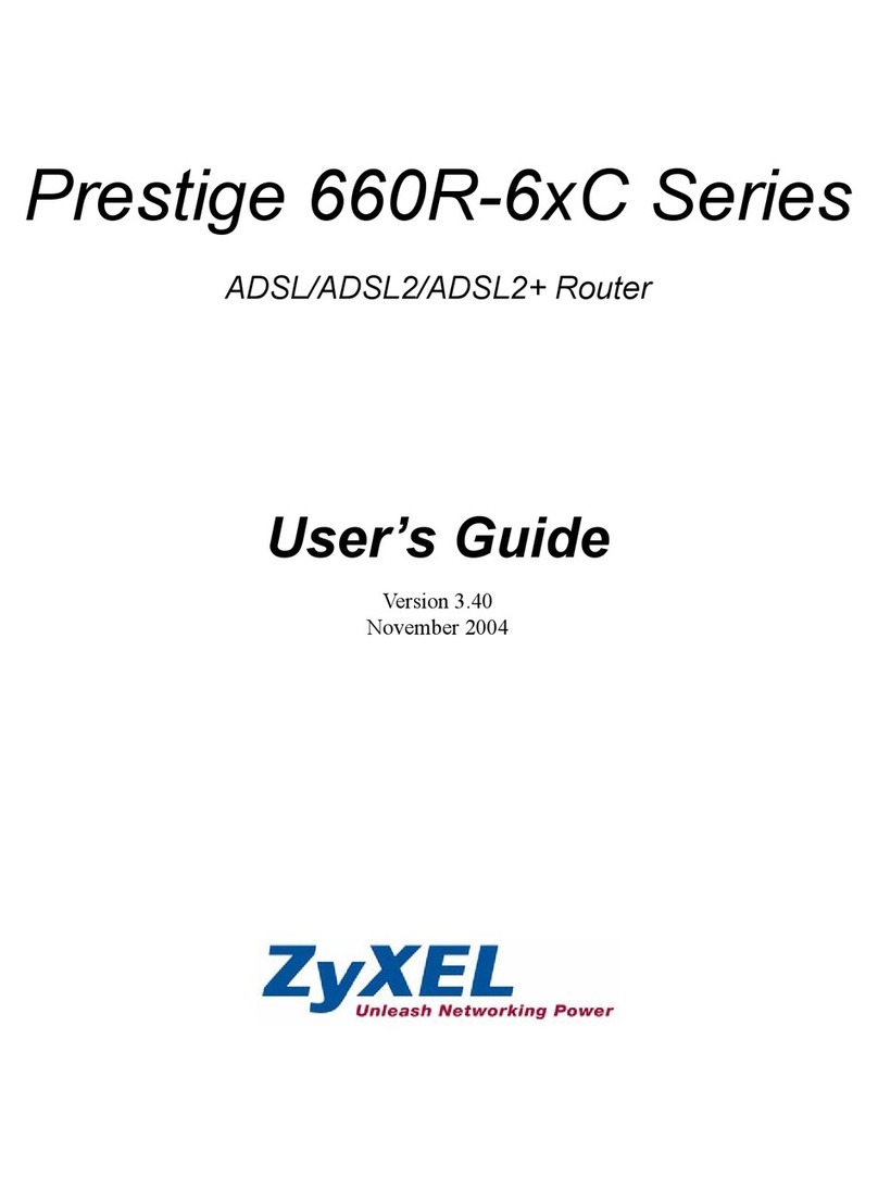 ZyXEL Communications ADSL/ADSL2/ADSL2+ Router 660R-6xC Series User manual
