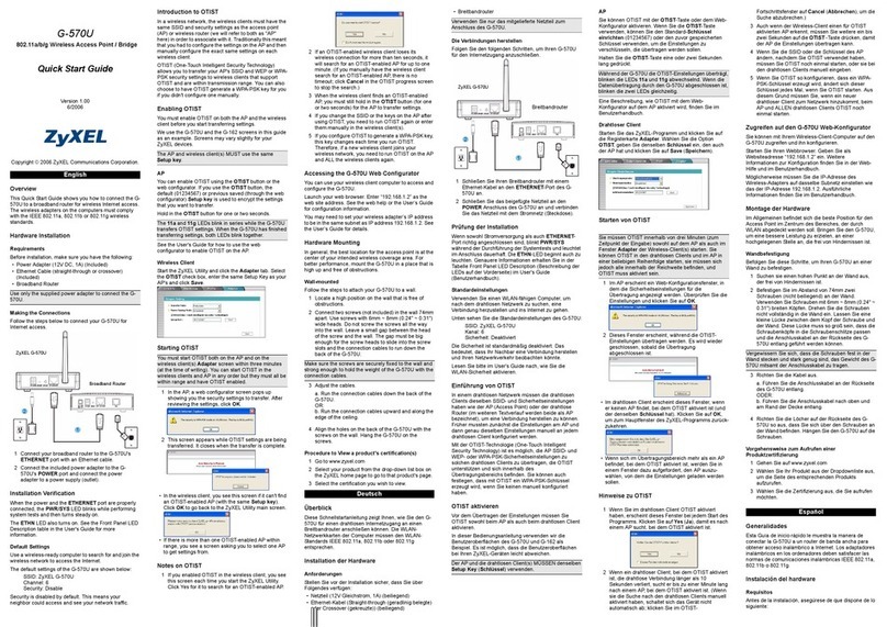 ZyXEL Communications G-570U User manual ZyXEL Communications G-570U User manual