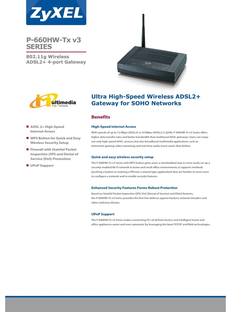 ZyXEL Communications P-660HW-Tx v3 Series User manual
