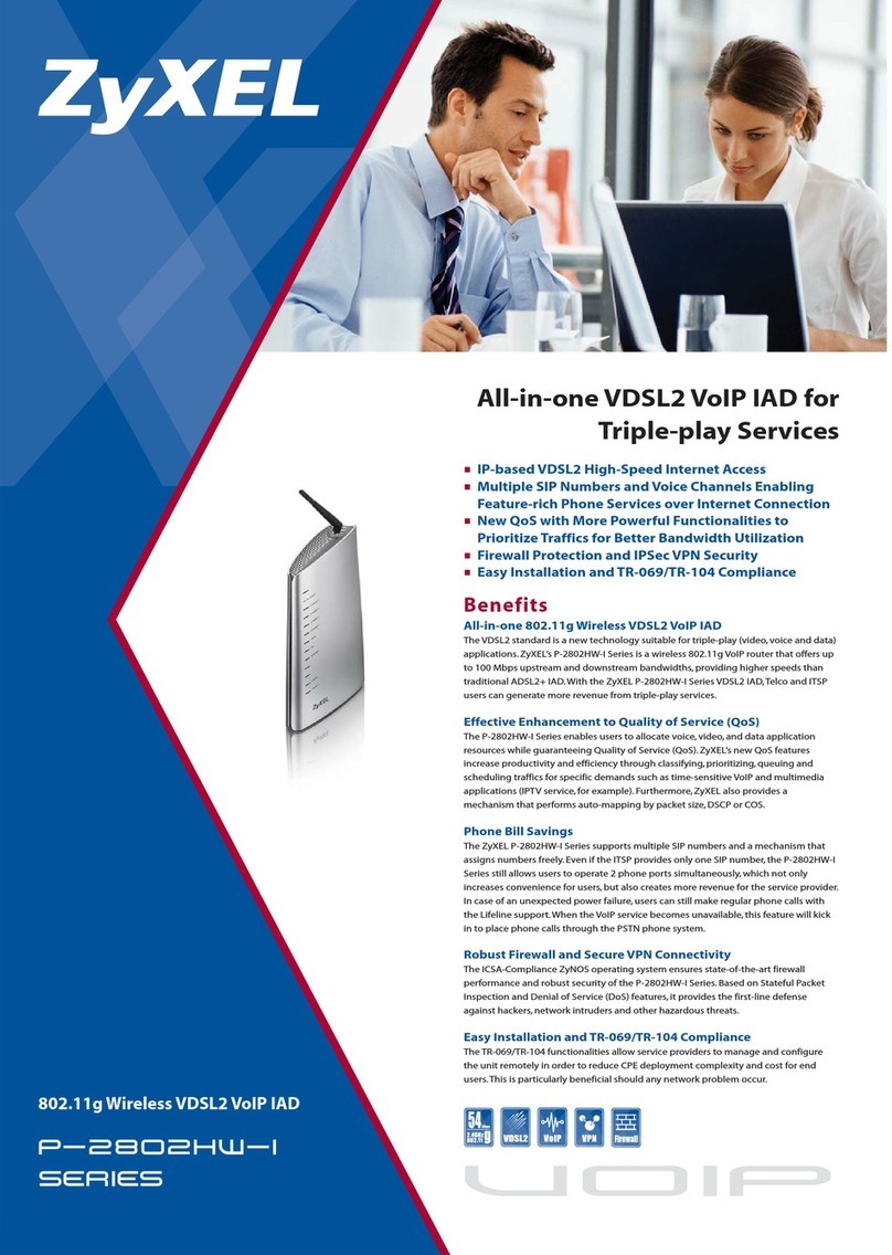 ZyXEL Communications P-2802HW-I User manual