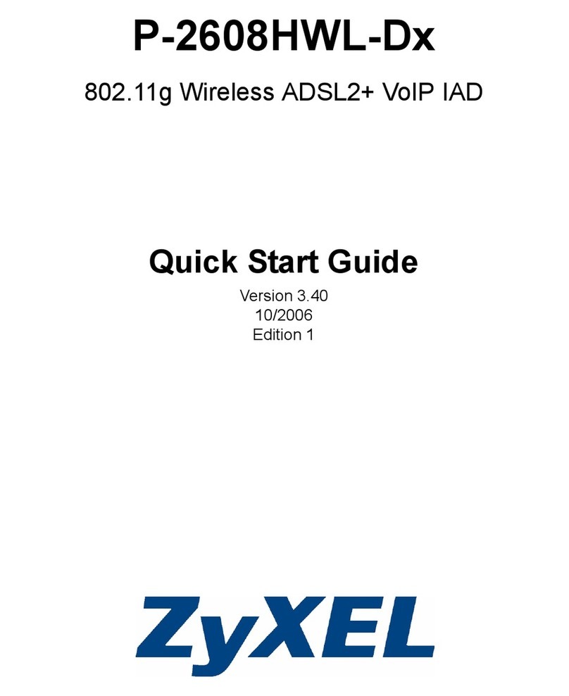 ZyXEL Communications P-2608HWL-Dx Series User manual