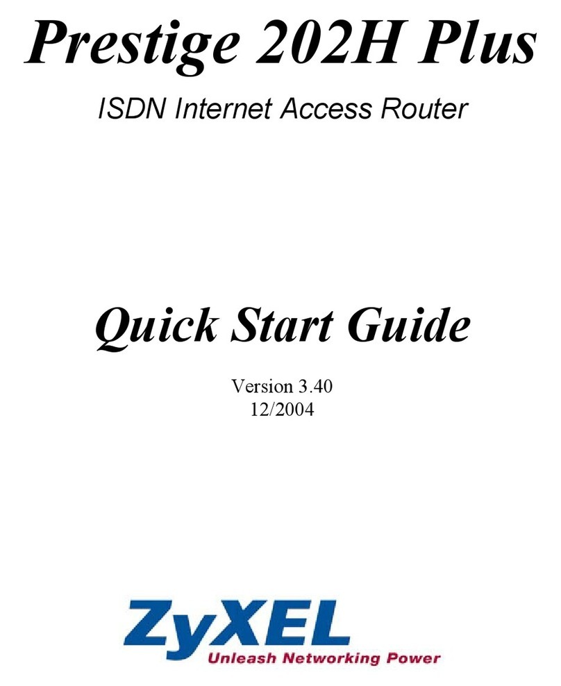 ZyXEL Communications ISDN 202H Plus quick start guide