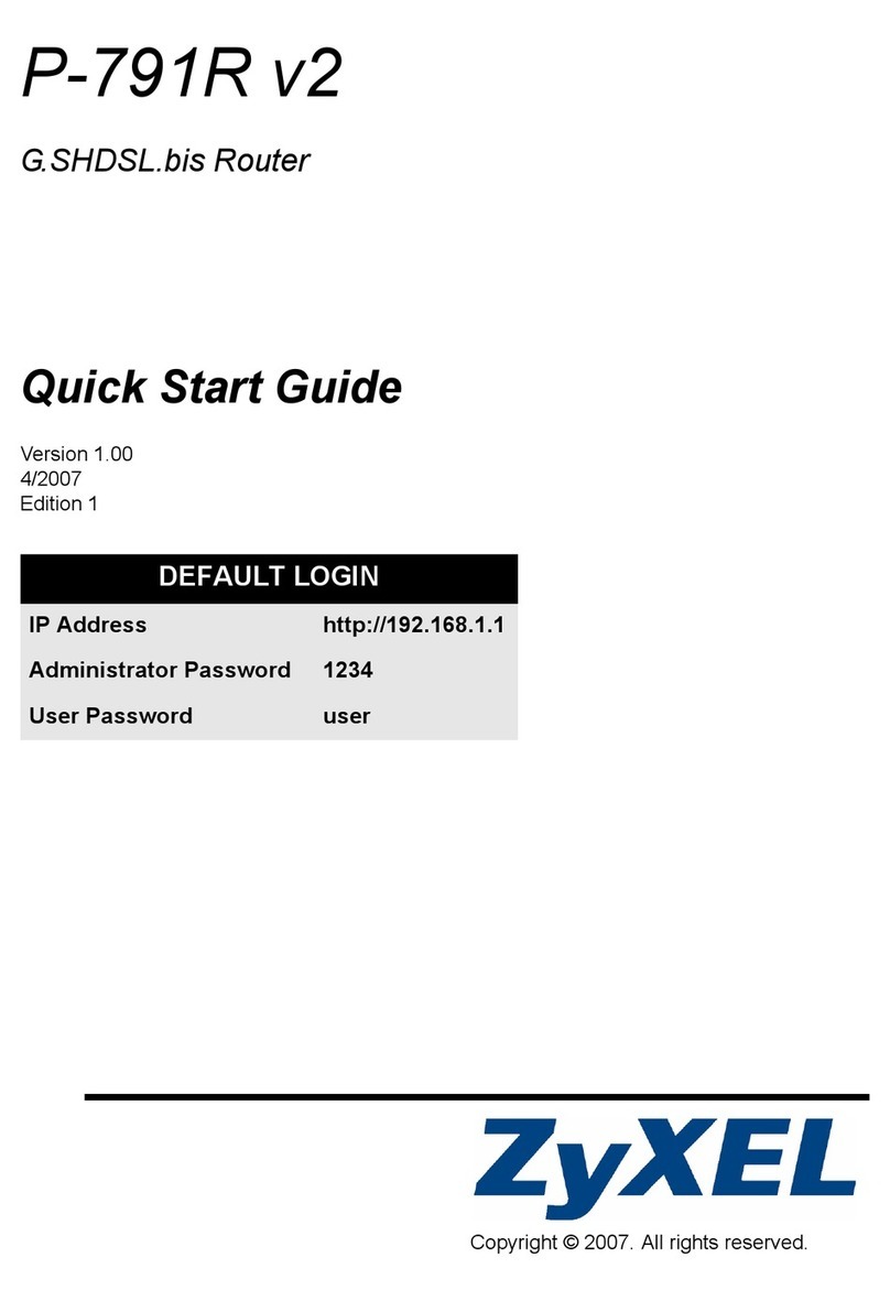 ZyXEL Communications P-791R V2 quick start guide