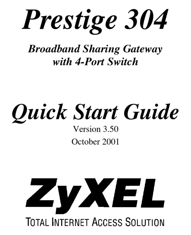 ZyXEL Communications ZyXEL Prestige 304 quick start guide