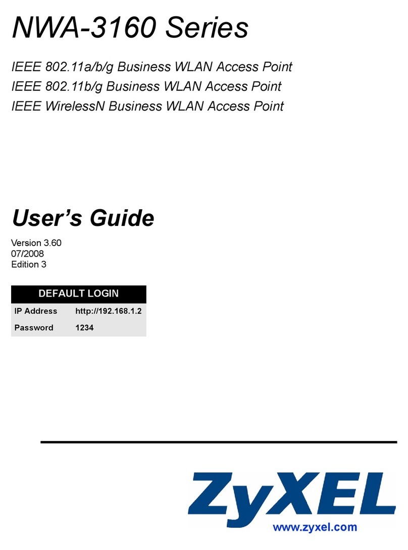 ZyXEL Communications NWA-3160 User manual