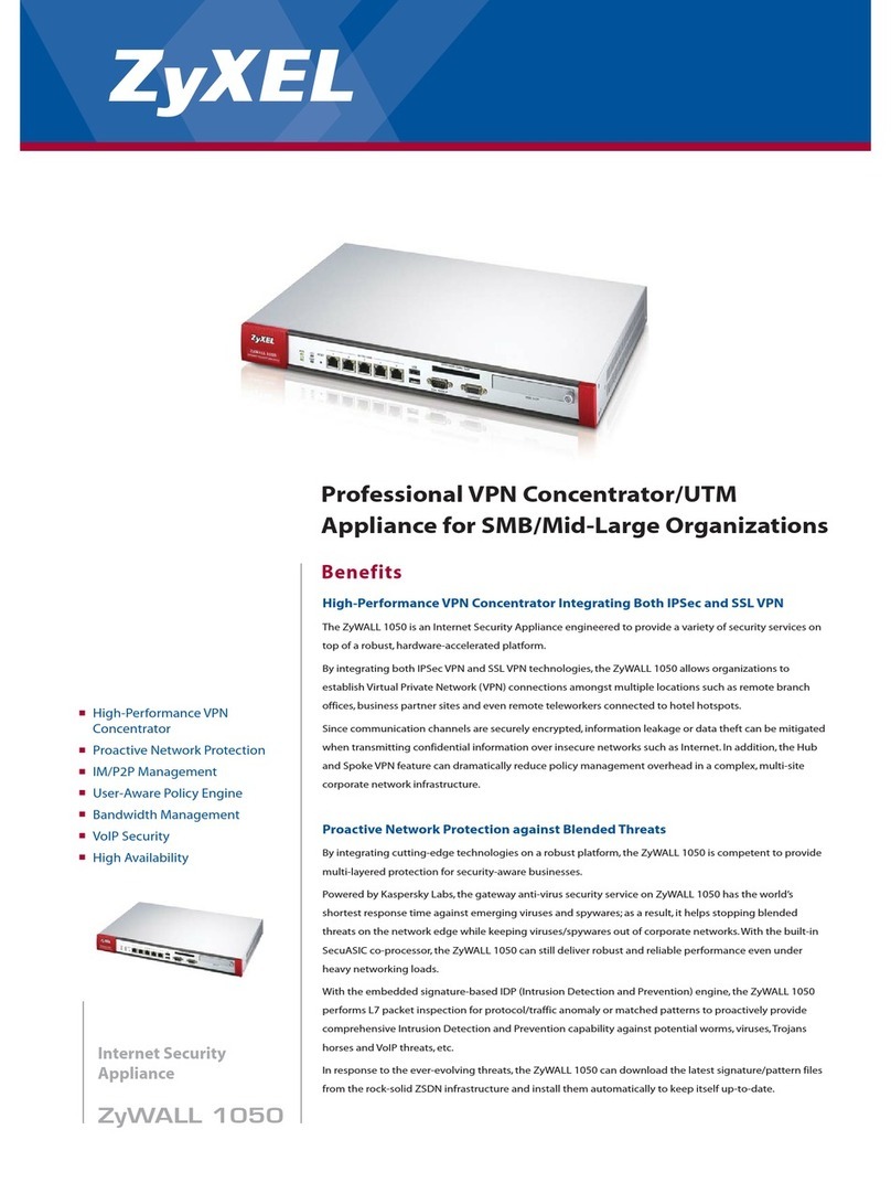 ZyXEL Communications ZyWALL 1050 User manual