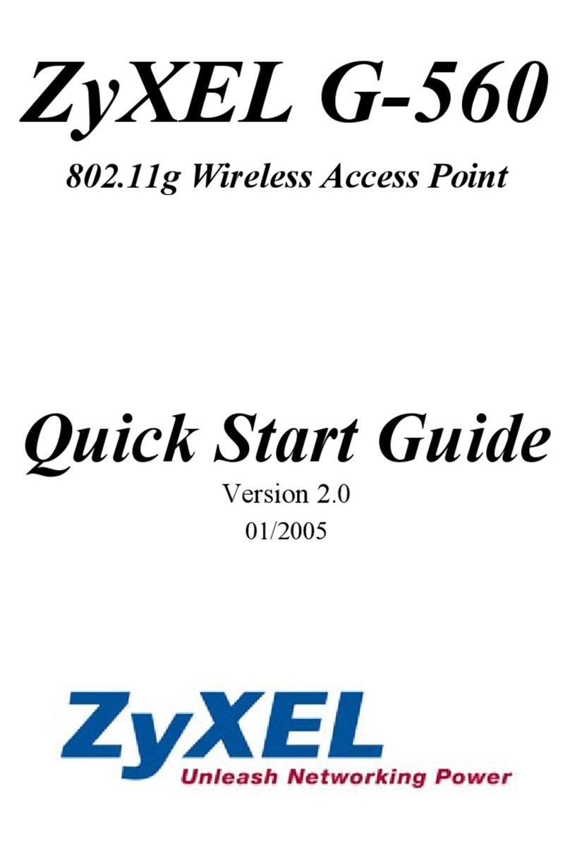 ZyXEL Communications 802.11g Wireless Access Point ZyXEL G-560 User manual