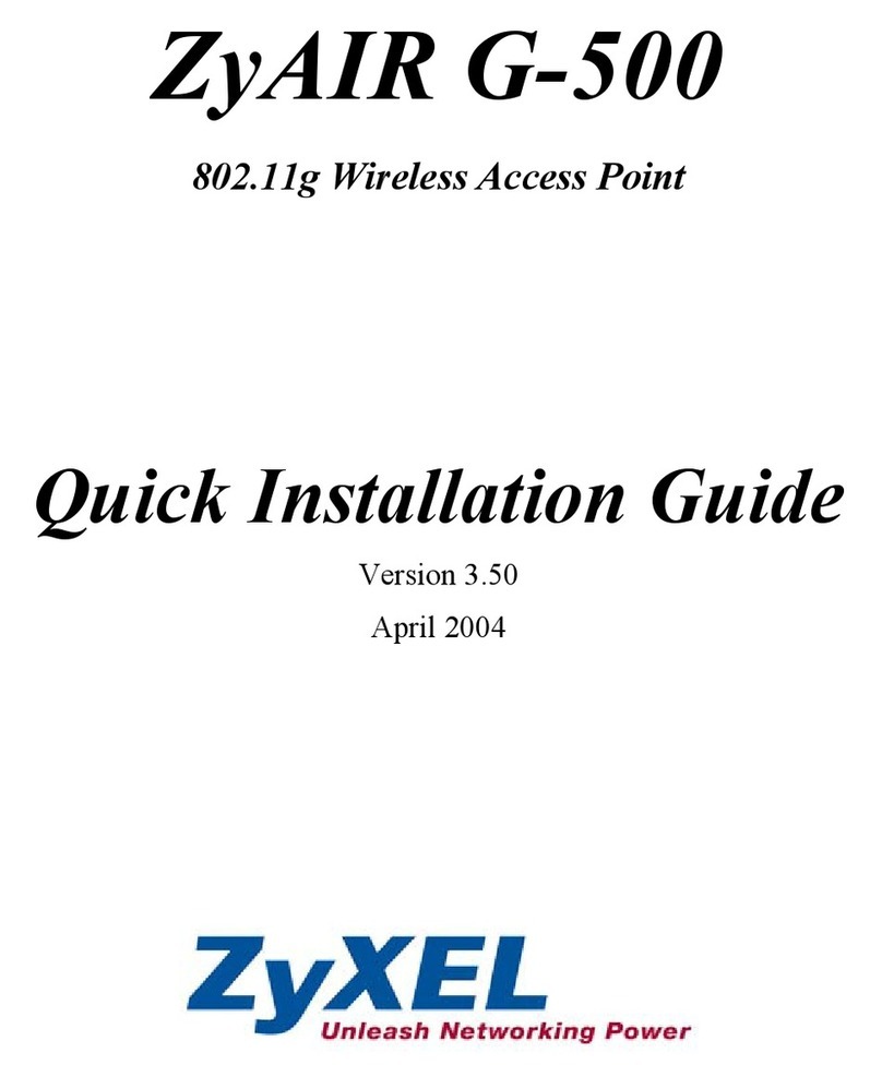 ZyXEL Communications ZyXEL ZyAIR G-500 Quick installation guide