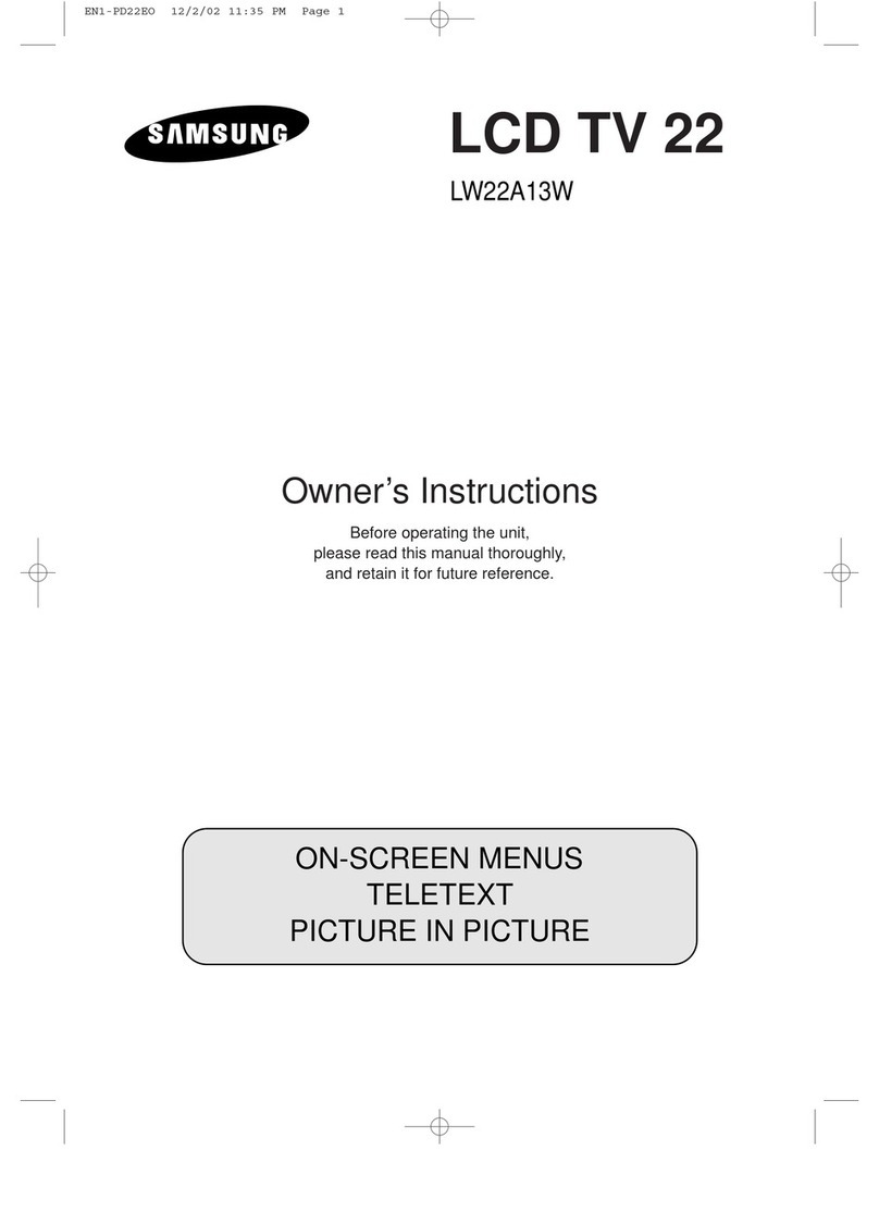 Samsung LW22A13W User manual