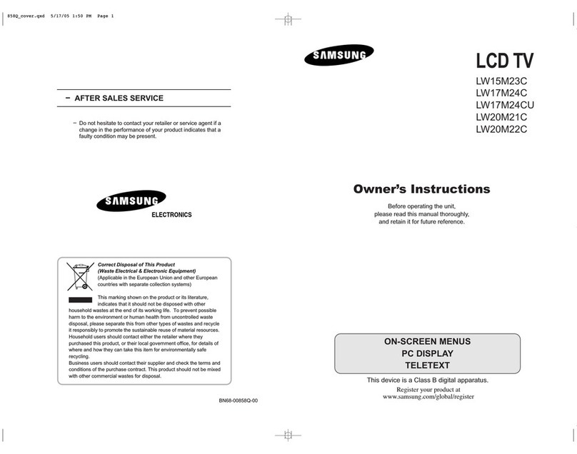 Samsung LW17M24CU User manual
