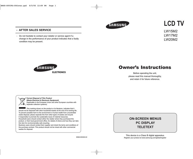 Samsung LW15M23CP User manual