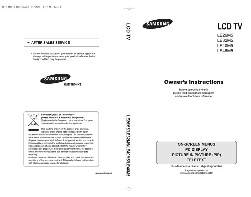 Samsung LE46M51B User manual