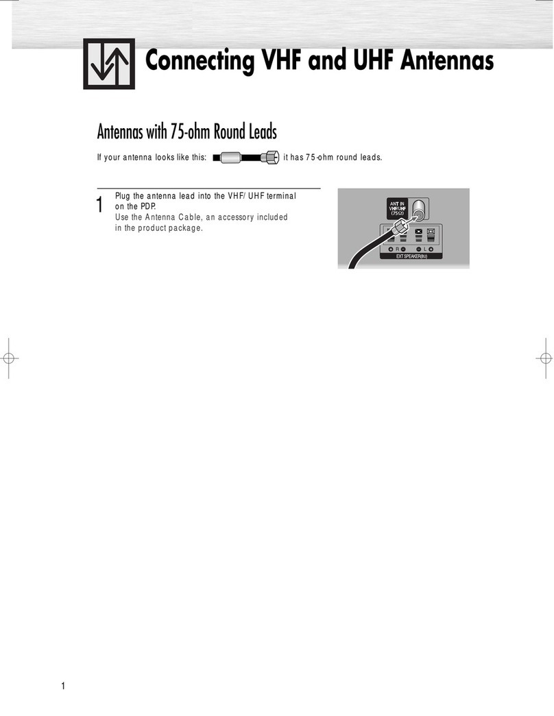 Samsung PS-37S4A1 Quick start guide