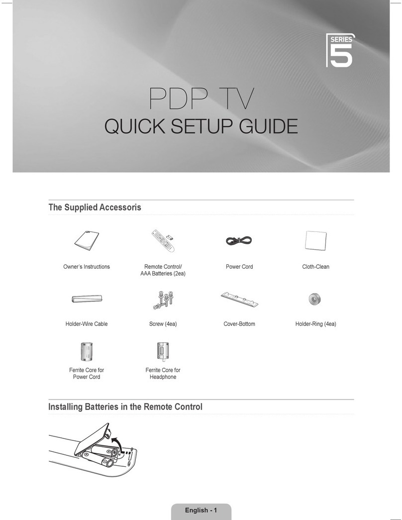 Samsung PS50B551T3W User manual Samsung PS50B551T3W User manual