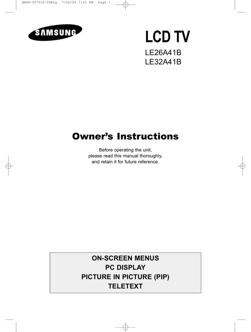 Samsung LE32A41B Owner's instructions