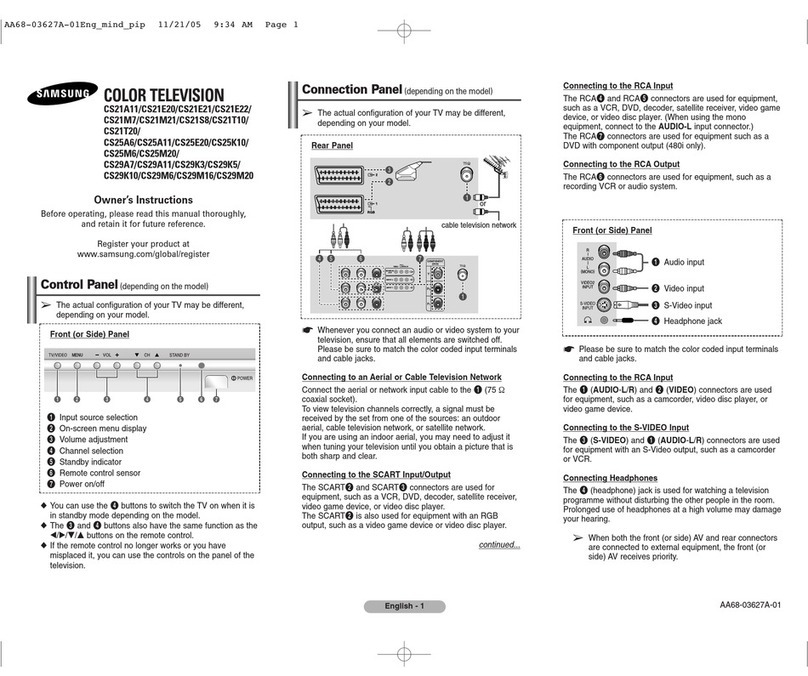 Samsung CS-29M21PQ User manual
