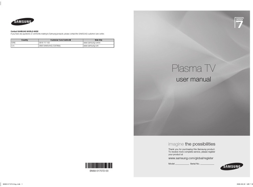 Samsung PS50A756T1M User manual
