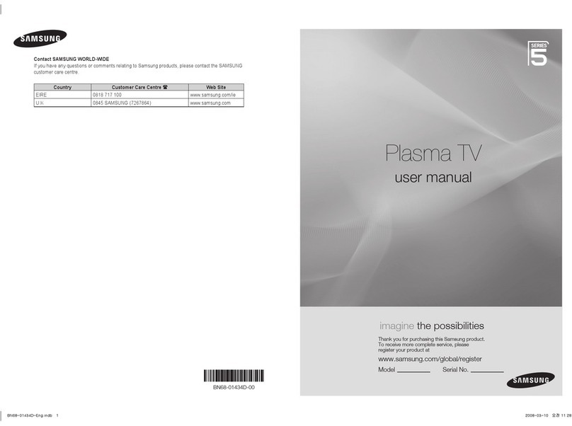 Samsung PS50A552S1R User manual