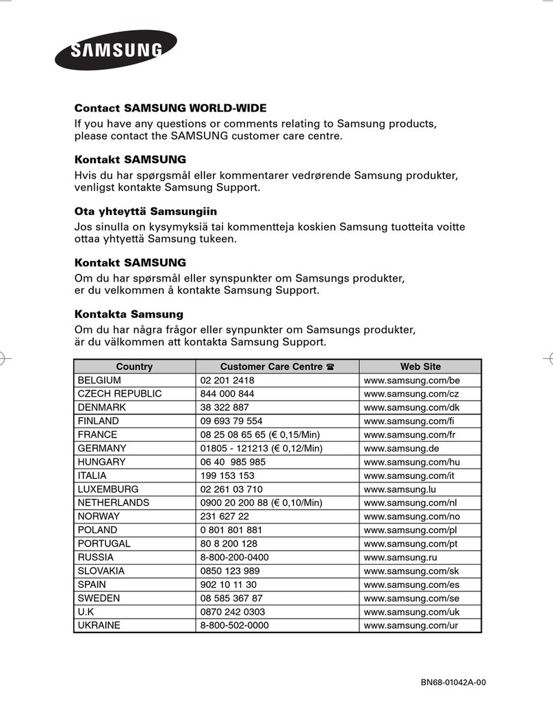 Samsung PS-42E71H User manual