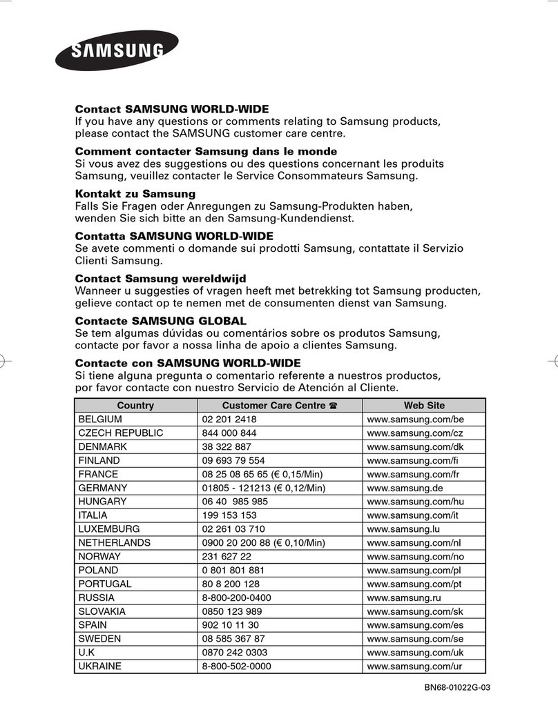 Samsung PS-42C7H User manual