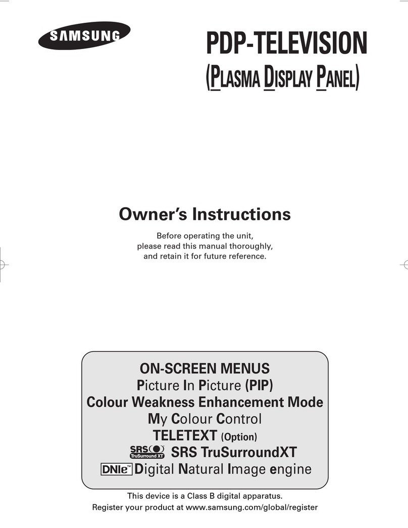 Samsung PS-42P5H Owner's instructions