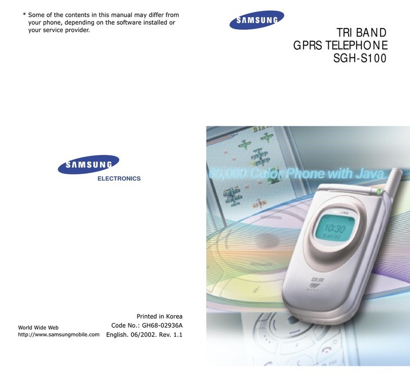 Samsung SGH-S100 User manual
