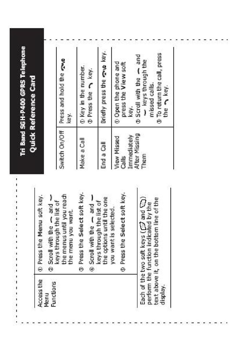 Samsung SGH-P400 Reference guide