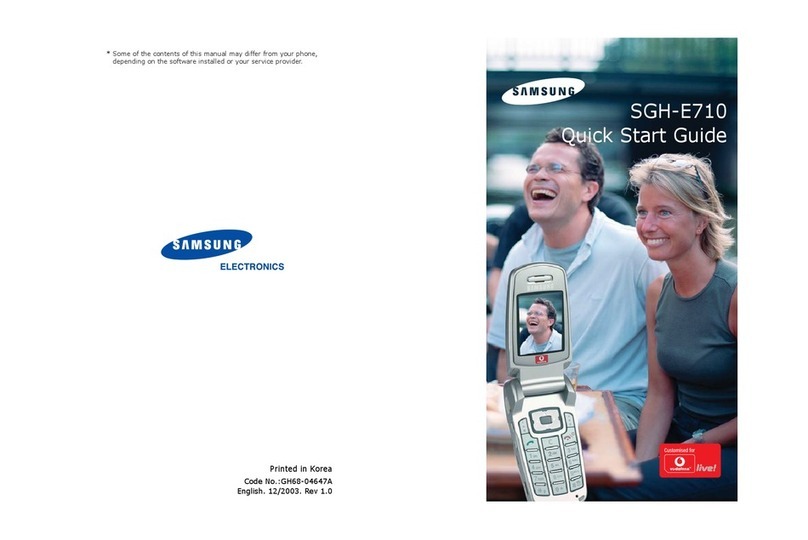 Samsung SGH-E710 User manual