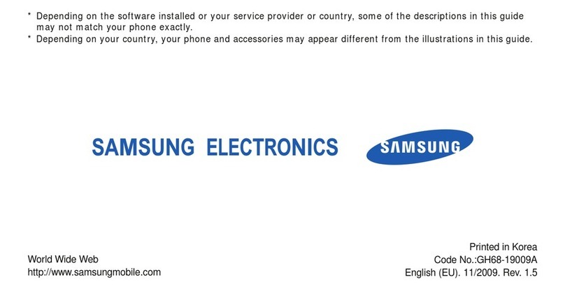 Samsung SGH-U800 User manual