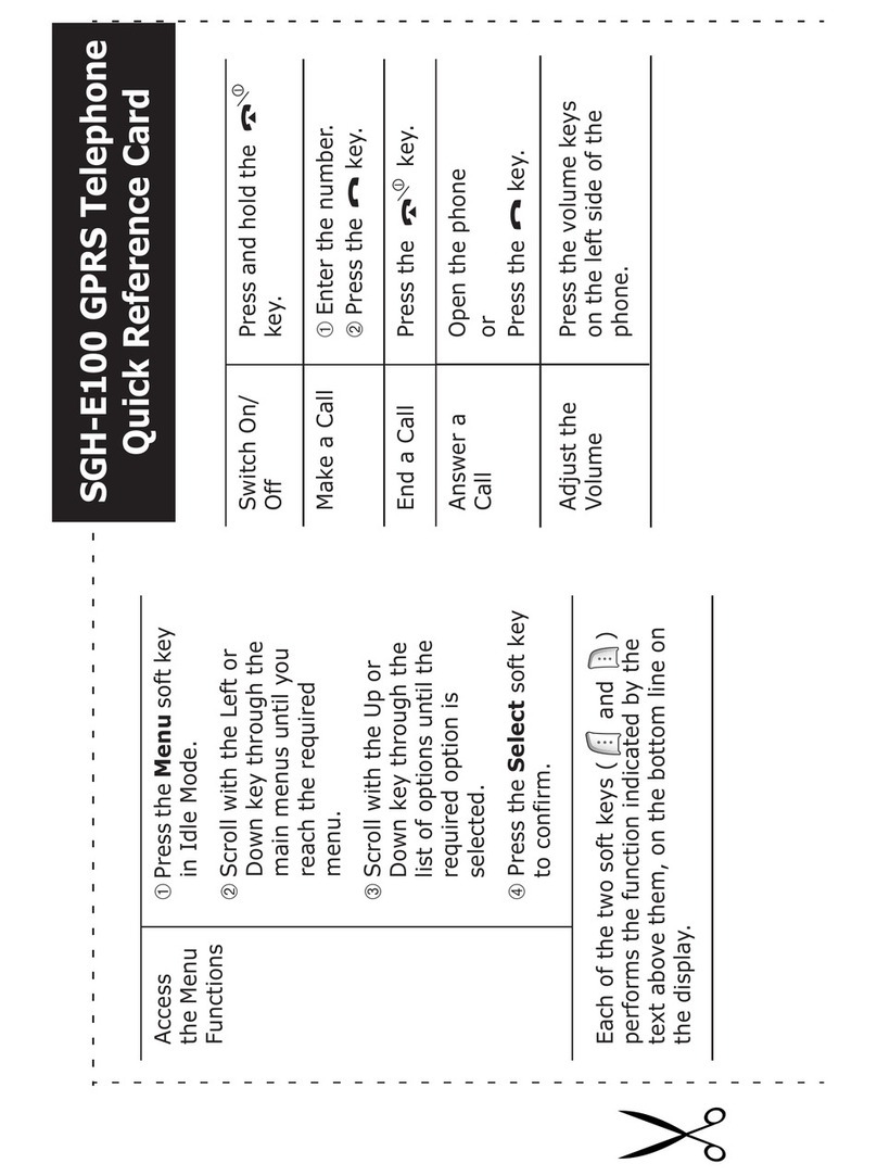 Samsung SGH-E100 Reference guide Samsung SGH-E100 Reference guide