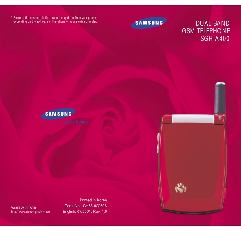 Samsung SGH-A400 user manual
