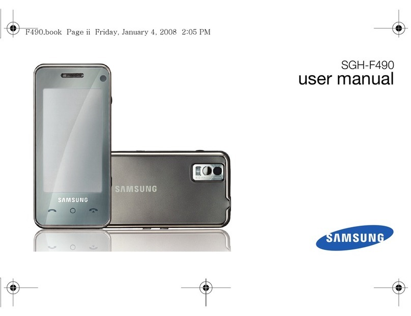 Samsung SGH-F490 User manual