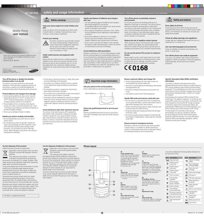 Samsung GT-C5130 User manual