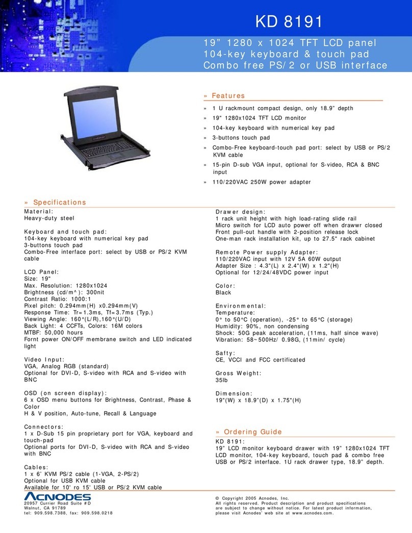 Acnodes KD 8191 User manual