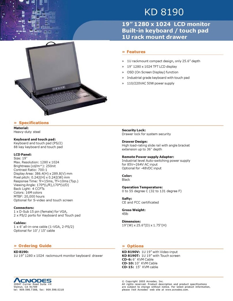 Acnodes KD 8190 User manual