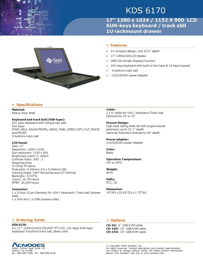 Acnodes KDS 6170 Series Specifications