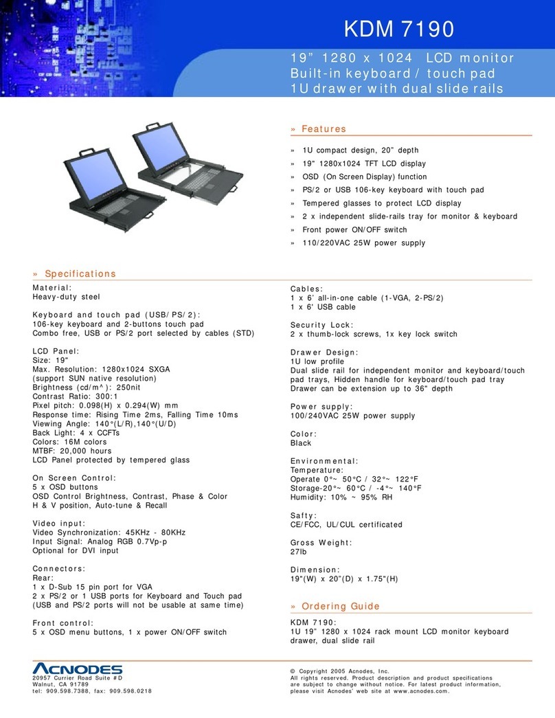 Acnodes KDM 7190 User manual