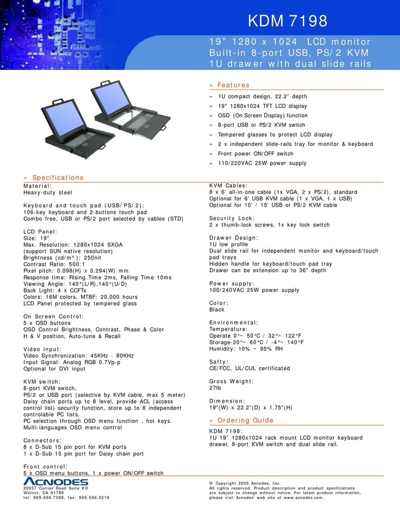 Acnodes KDM 7198 Specifications
