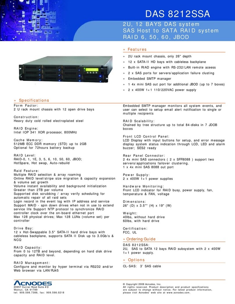 Acnodes DAS 8212SSA Specifications