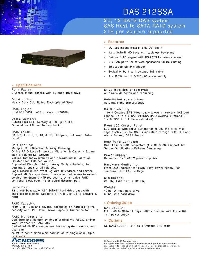 Acnodes DAS 212SSA User manual