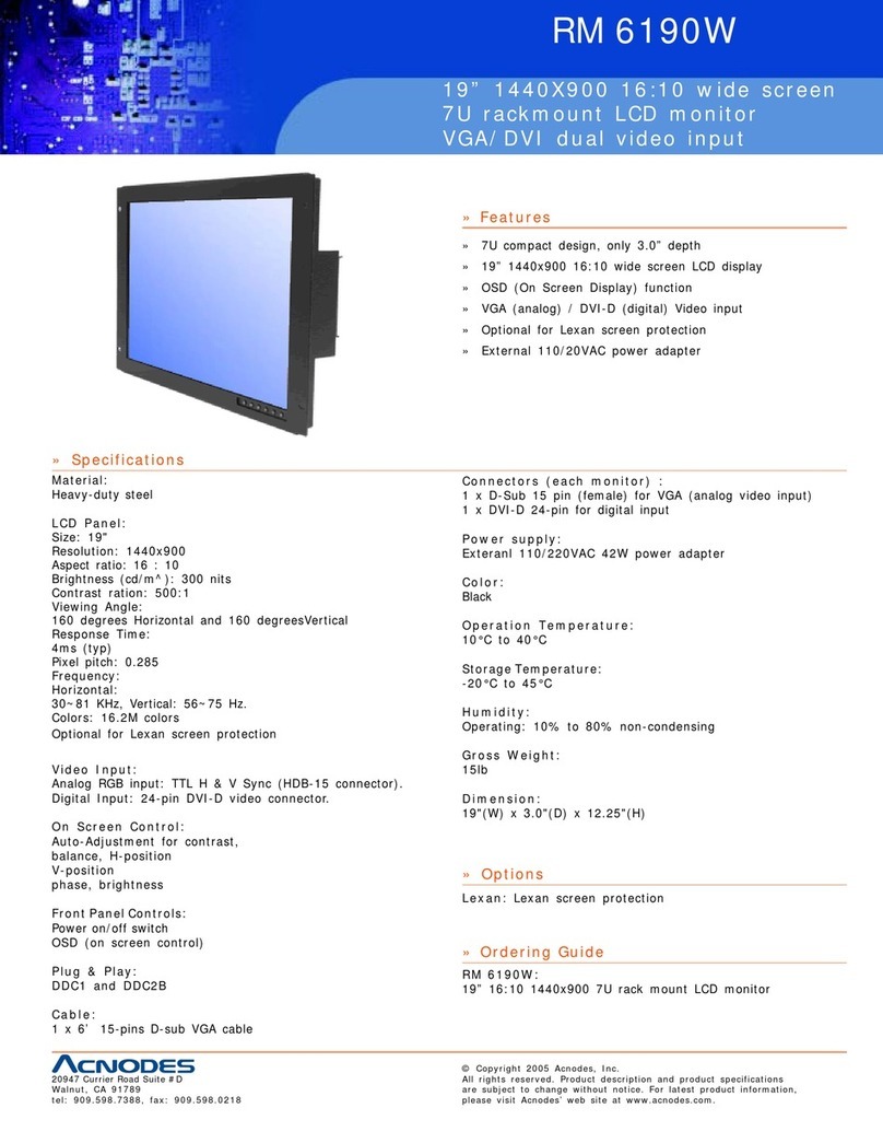 Acnodes RM 6190W User manual