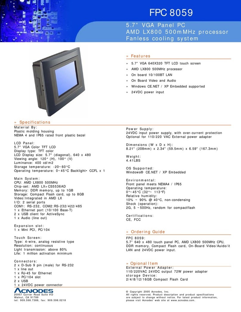 Acnodes FPC 8059 User manual